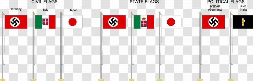 Tripartite Pact Second World War First Flag Axis Powers - National Colours Of Germany Transparent PNG