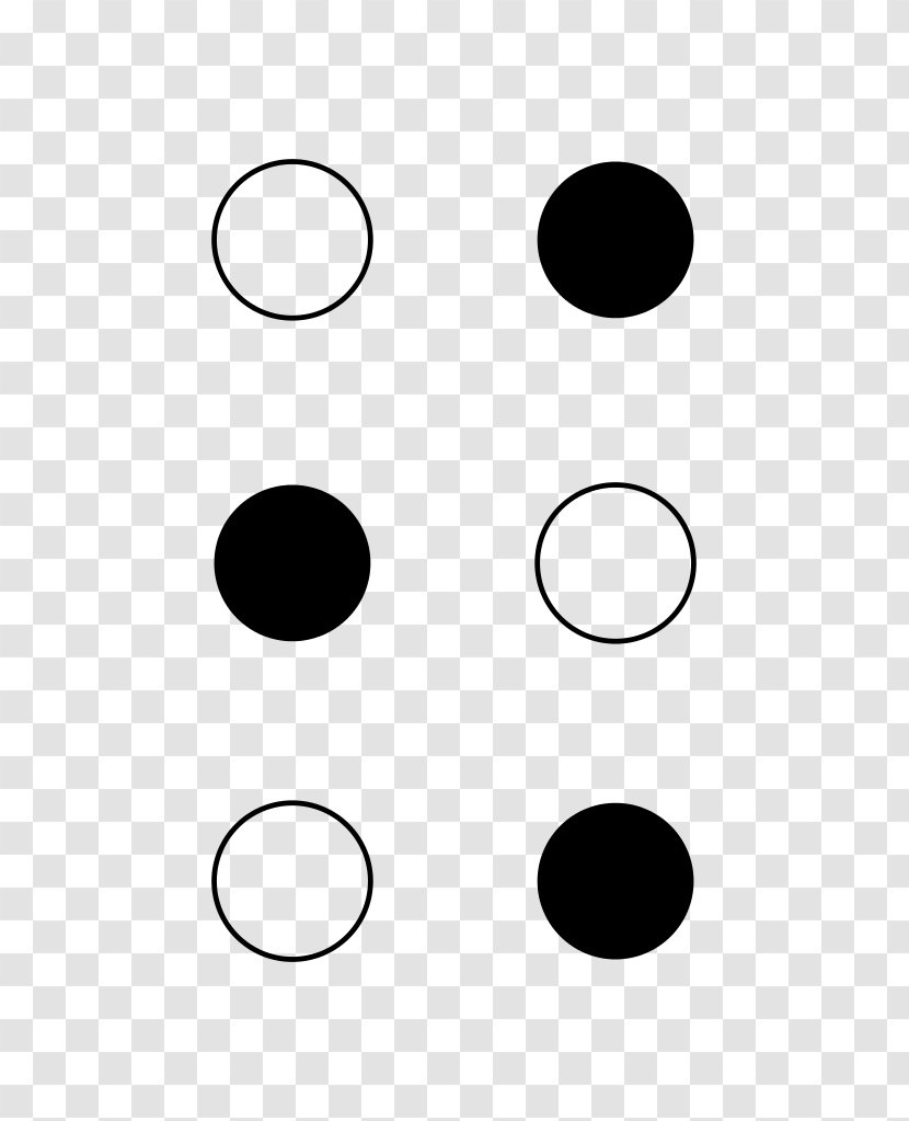Braille Ö Wikipedia O Letter - White - Symbol Transparent PNG