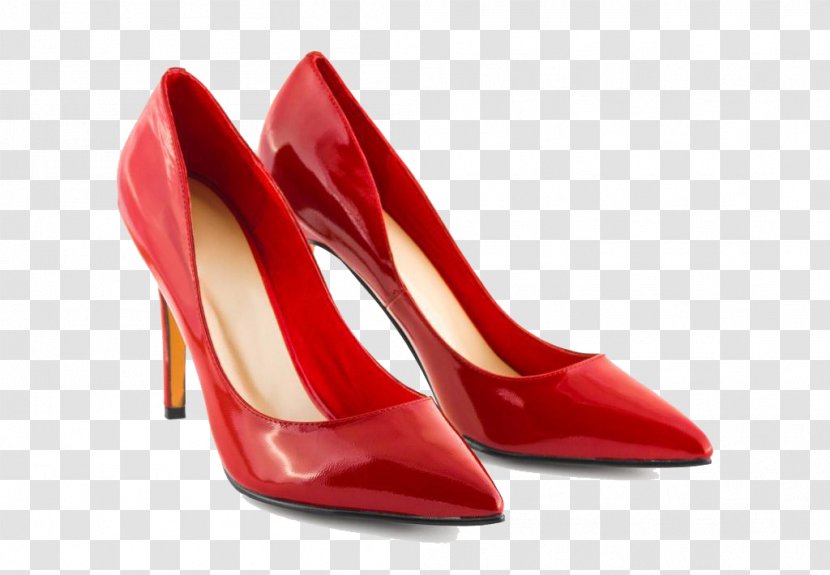 Jacob's Leah (in Her Shoes) High-heeled Footwear Leather - Clothing - Red Shoes Transparent PNG