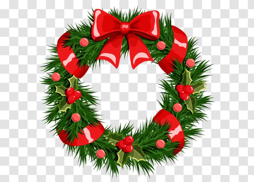 Wreath Christmas Garland Clip Art - Ornament - Xmas Cliparts Transparent PNG