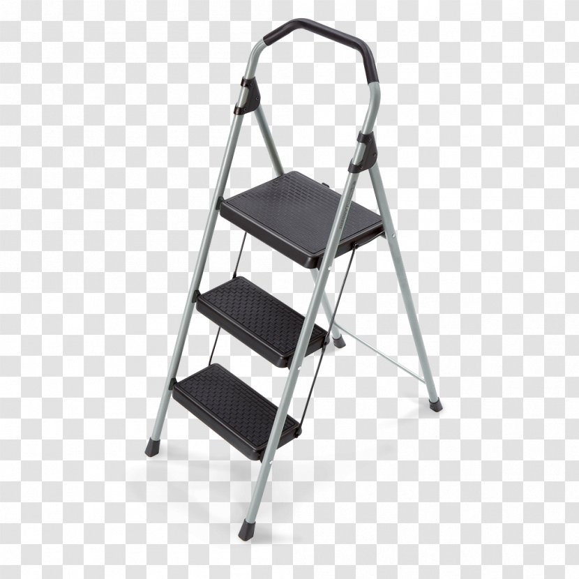 Ladder Stool The Home Depot Steel Rubbermaid - Ladders Transparent PNG