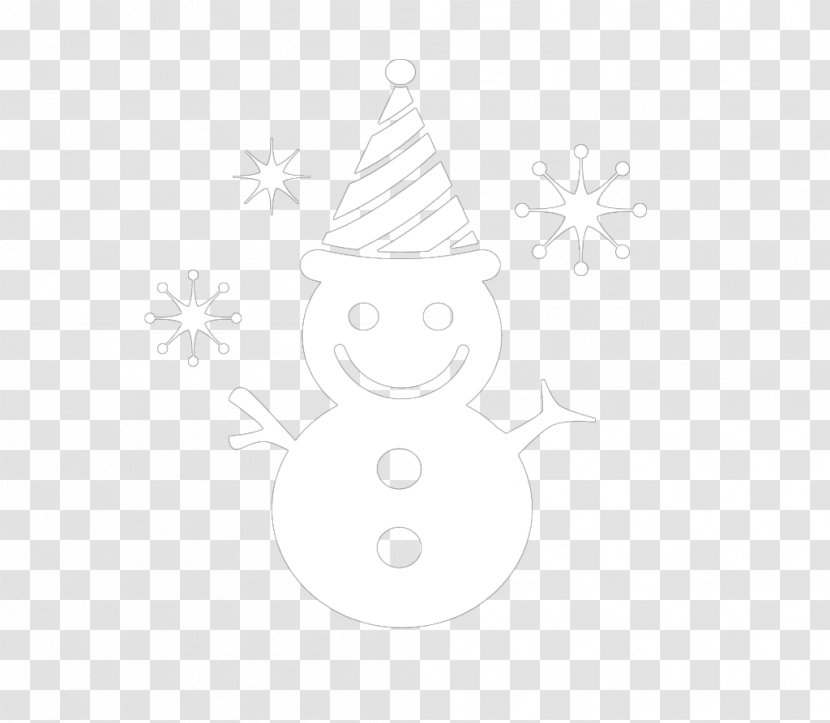 White Pattern - Monochrome Photography - Snowman Fearless Transparent PNG
