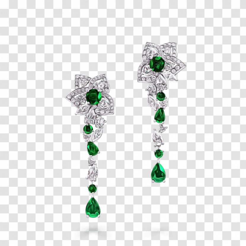 Emerald Earring Gemstone Jewellery Diamond - Stone Transparent PNG
