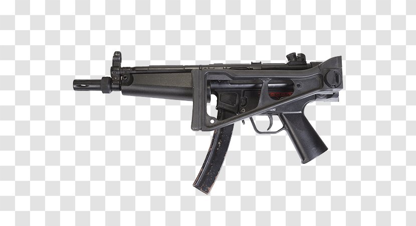 Heckler & Koch MP5 Submachine Gun Silencer Firearm - Cartoon - Weapon Transparent PNG