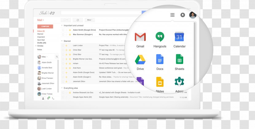 G Suite Google Drive Gmail Email - Cloud Storage Transparent PNG