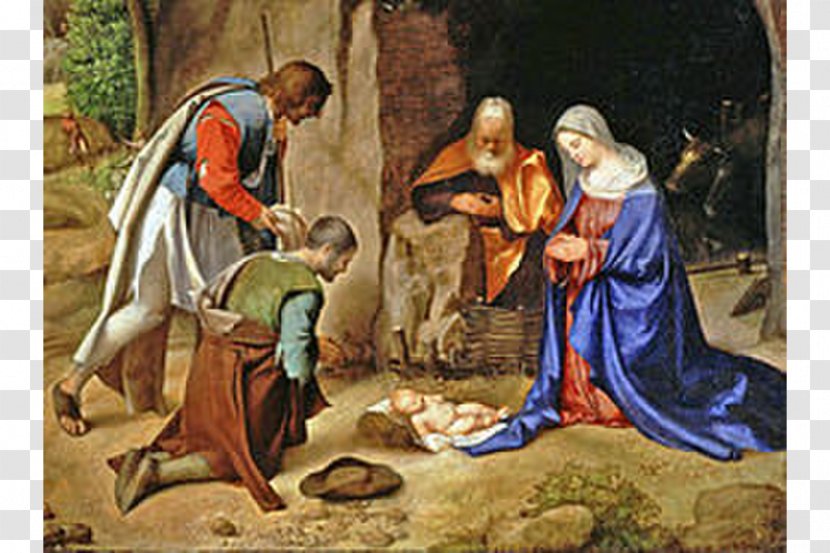 Adoration Of The Shepherds Magi Christ Carrying Cross Holy Family Painting Transparent PNG