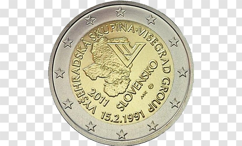 Slovakia 2 Euro Coin Commemorative Coins - Money Transparent PNG