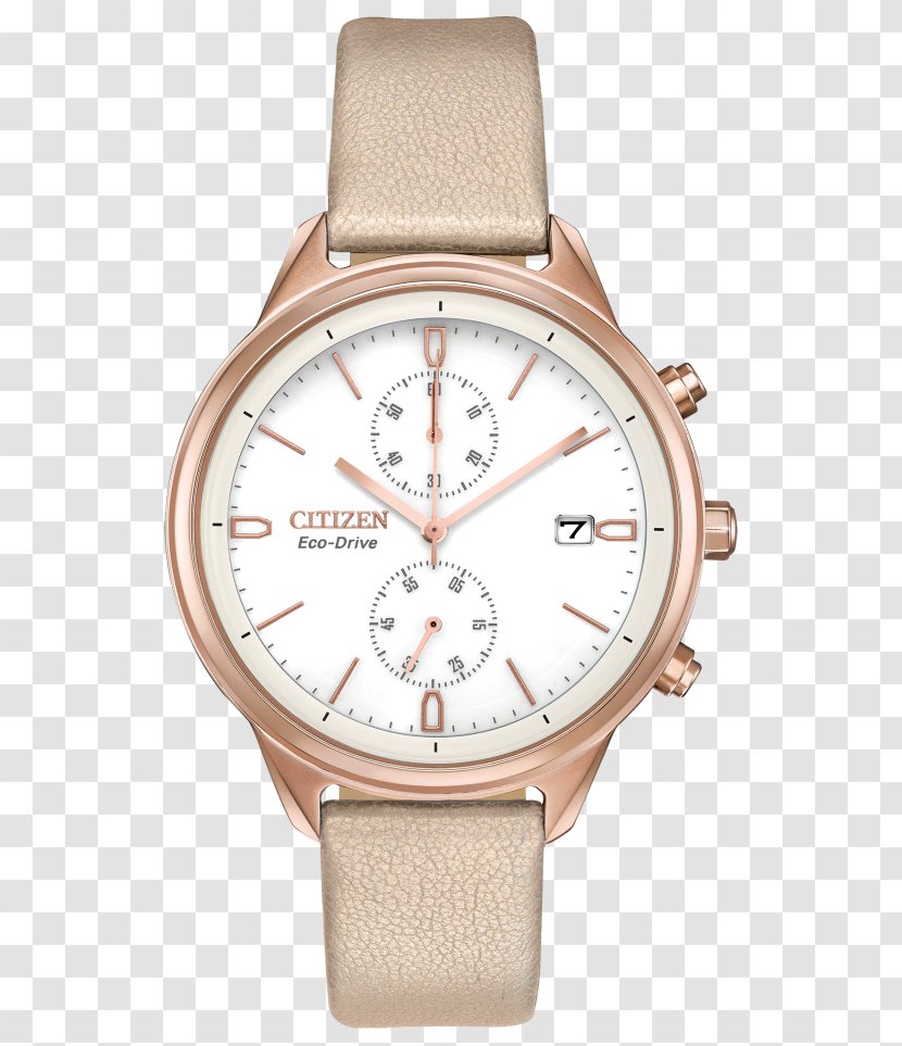 Eco-Drive Watch Citizen Holdings Jewellery Chronograph - Gold Transparent PNG