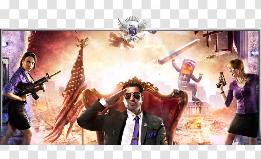 Saints Row IV Row: The Third Gat Out Of Hell Grand Theft Auto V - 3 Art Transparent PNG