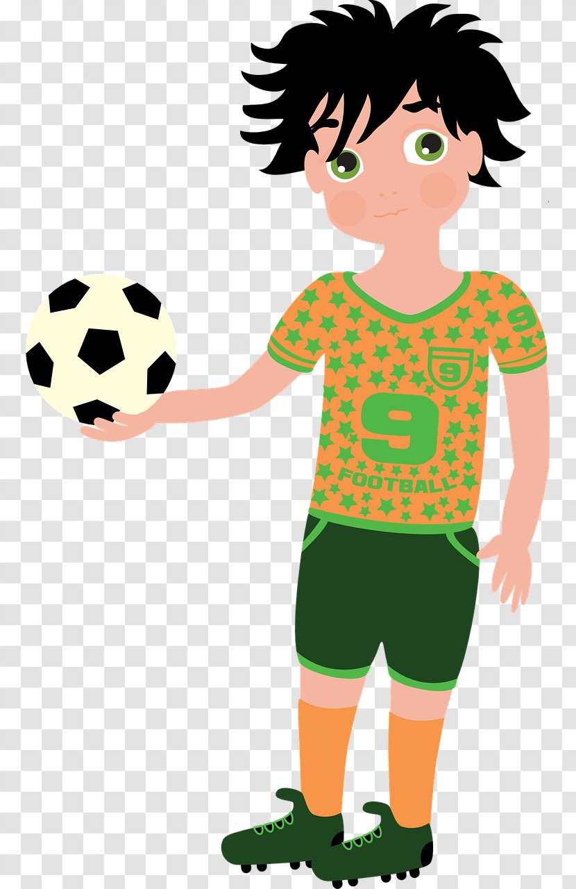 Football Player Sport - Toddler Transparent PNG