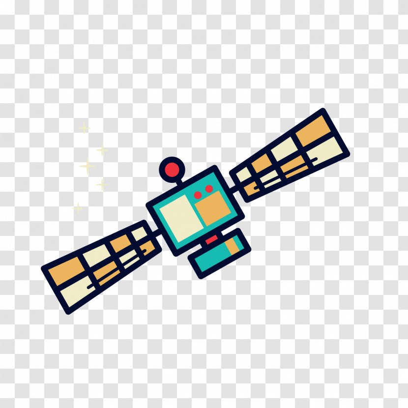 Outer Space Satellite Cartoon Illustration - Vector Spaceship Transparent PNG