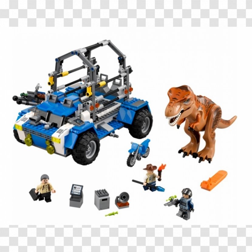 Lego Jurassic World Tyrannosaurus ACU Trooper Velociraptor - 75918 T Rex Tracker - Toy Transparent PNG