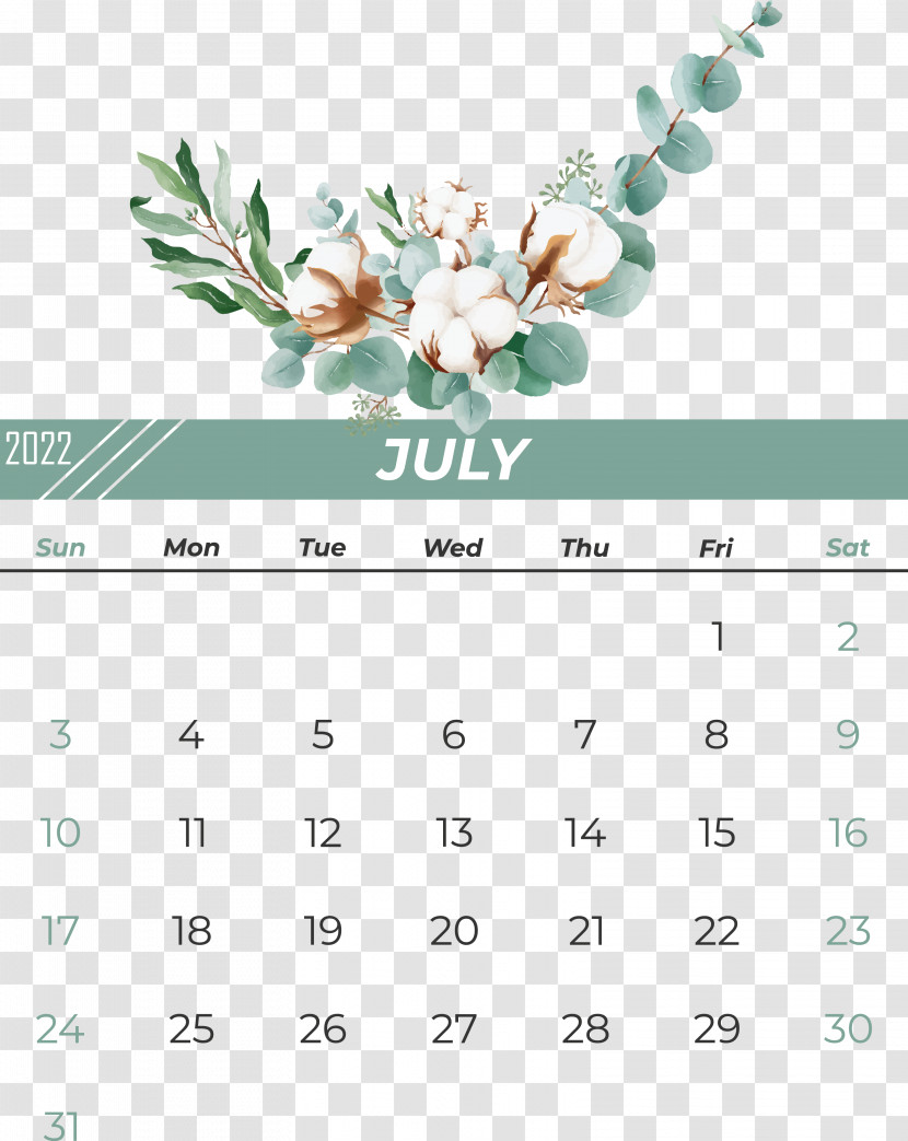 Calendar Line Font Flower Tree Transparent PNG