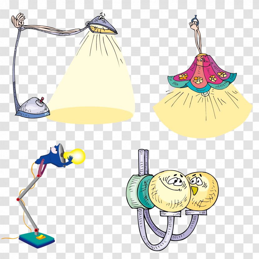 Download Comics Clip Art - Cartoon - Lamp Creative Collection Transparent PNG