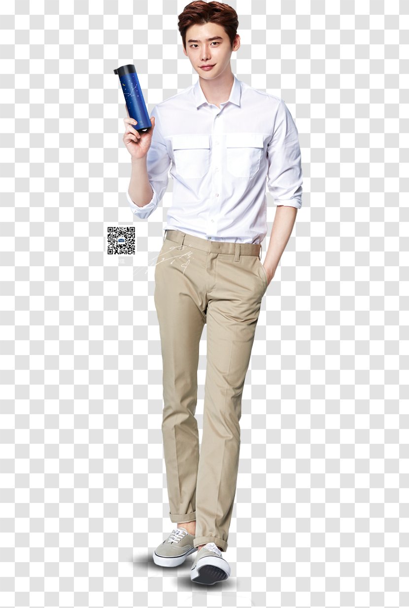 Lee Jong-suk Font Family Jeans T-shirt - Standing - Jong Suk Transparent PNG