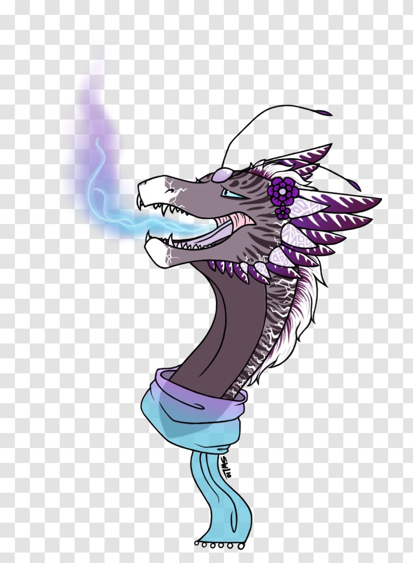 Seahorse Dragon Cartoon Purple Transparent PNG