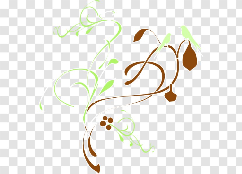 Vine Clip Art - Ivy - Bird Branches Station Transparent PNG