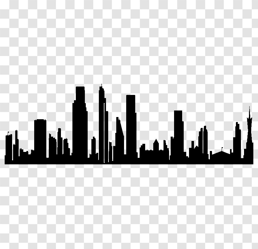 Skyline Silhouette City High-rise Building Photography - Shadow - Village Transparent PNG