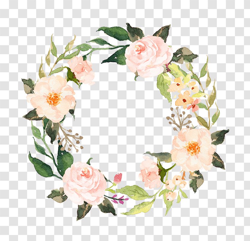 Wedding Invitation Garland Clip Art Floral Design - Decor - Background Transparent PNG