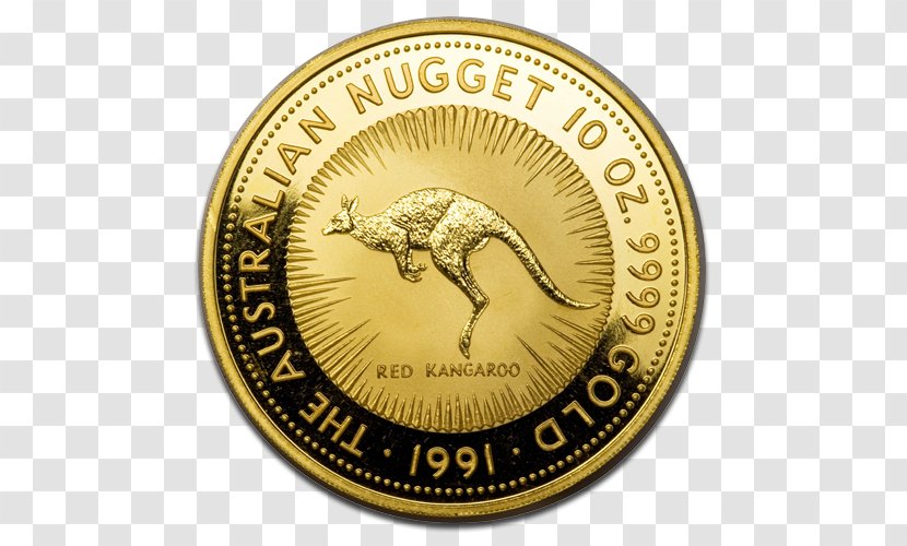 Coin Perth Mint Australian Gold Nugget Kangaroo - Badge Transparent PNG