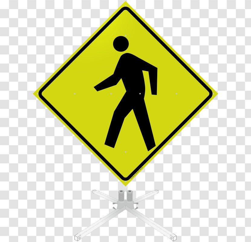 Traffic Sign Pedestrian Crossing Stop Road Transparent PNG