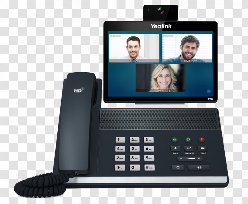 Session Initiation Protocol VoIP Phone Telephone Headset Touchscreen - Skype Transparent PNG