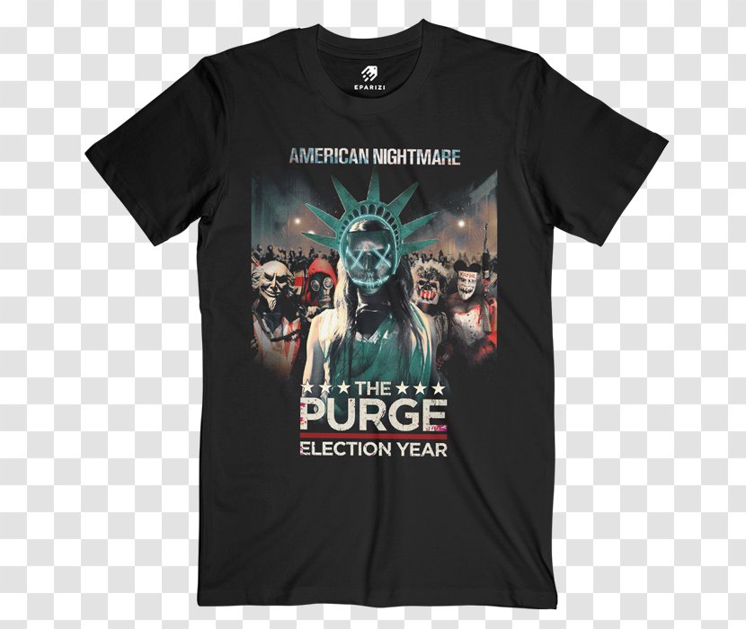 Printed T-shirt Hoodie Crew Neck - Woman - The Purge: Election Year Transparent PNG