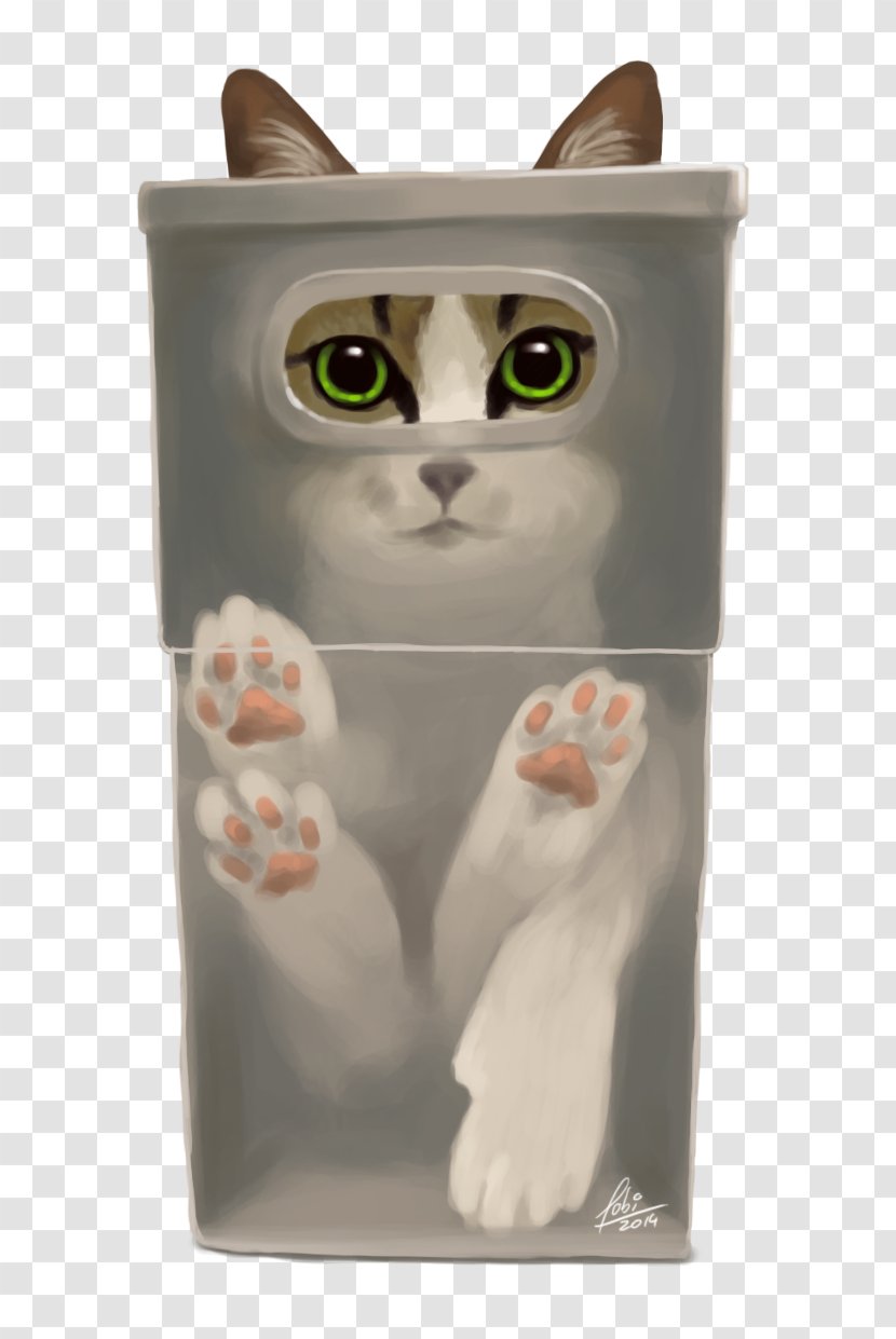 Whiskers Kitten Domestic Short-haired Cat Tabby - In Box Transparent PNG