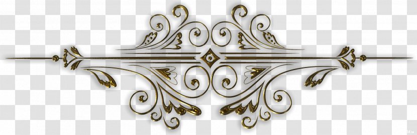 Gold Building Handrail Clip Art - Body Jewelry - Divider Transparent PNG