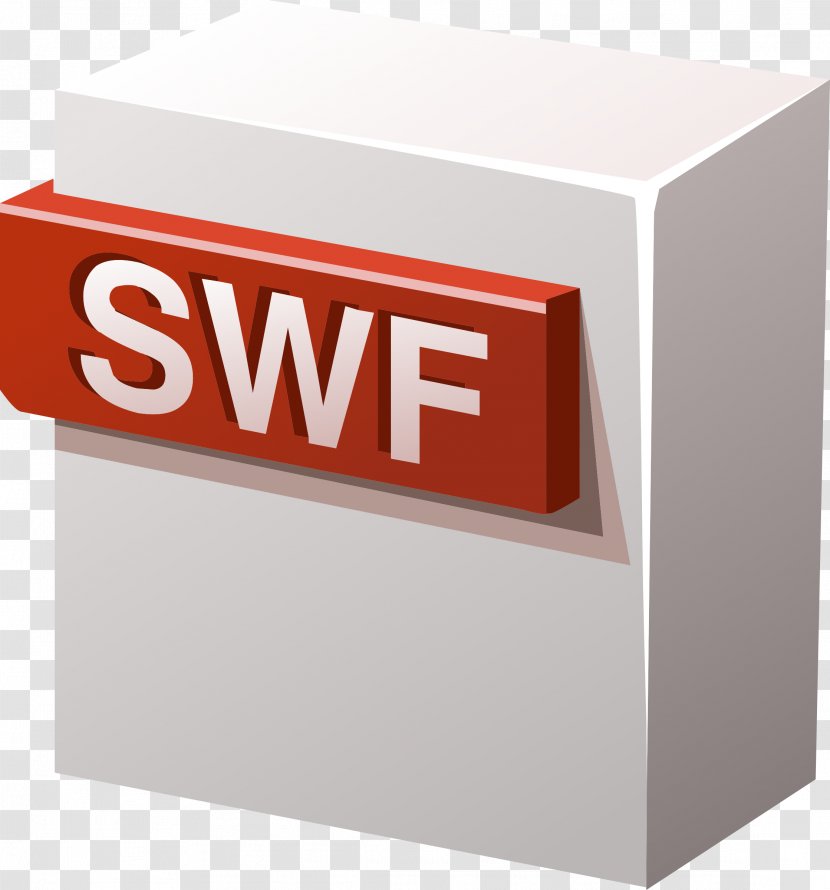 SWF Vector Graphics Cuboid Cube - White Transparent PNG