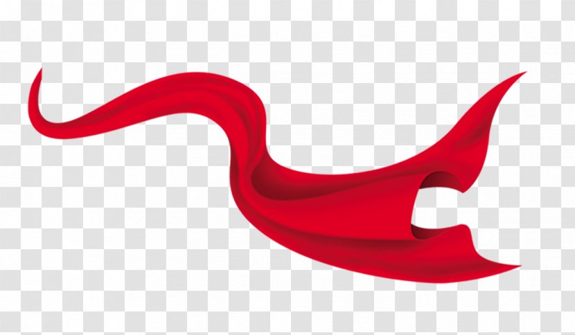 Red Ribbon Image Silk Transparent PNG