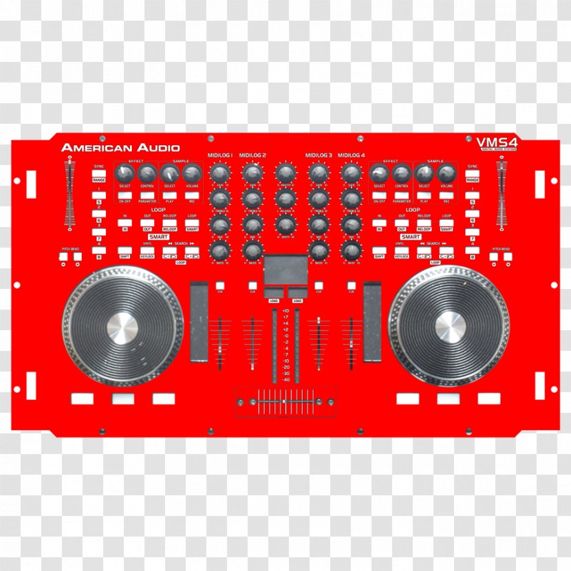 Microphone Audio Mixers Disc Jockey MIDI Controllers - Flower - Red Shopping Malls Promotional Stickers Transparent PNG