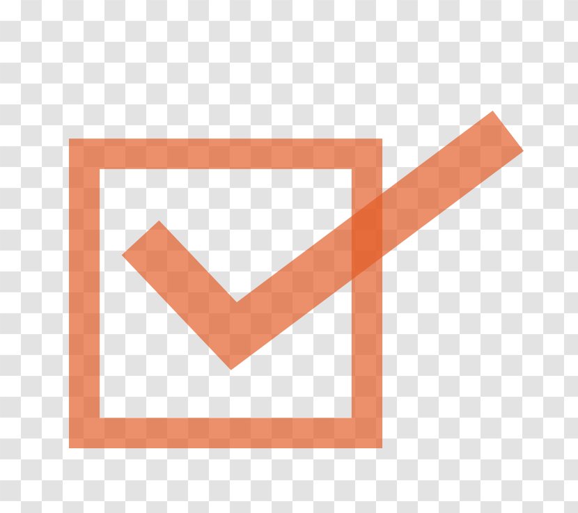 Vector Graphics Check Mark Computer File Checkbox - Brand - Peach Transparent PNG