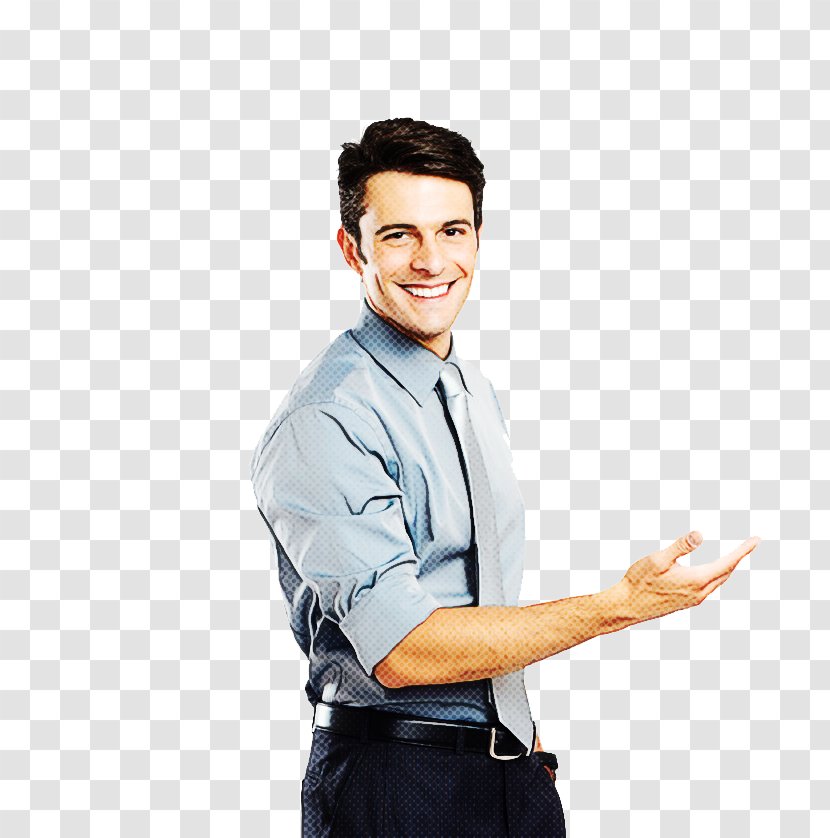 Arm Standing White-collar Worker Gesture Hand - Business - Businessperson Transparent PNG
