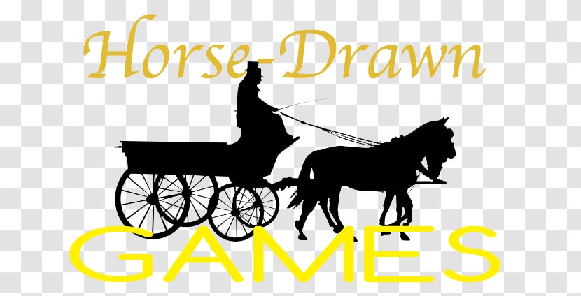 Horse And Buggy Carriage Silhouette Horse-drawn Vehicle - Cart Transparent PNG