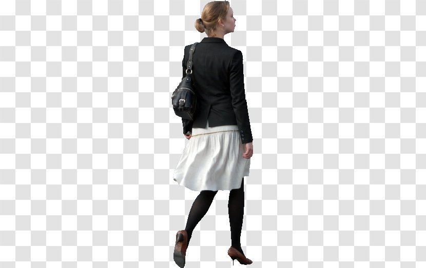 Drawing Walking - Leather Jacket - Women Transparent PNG