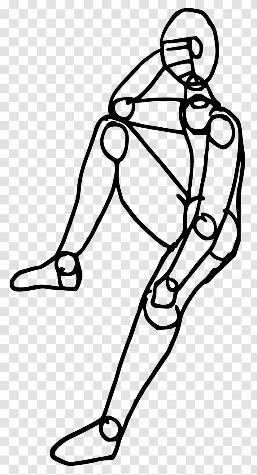 Drawing Human Figure Body Line Art Clip - Tree - Sitting Man Transparent PNG