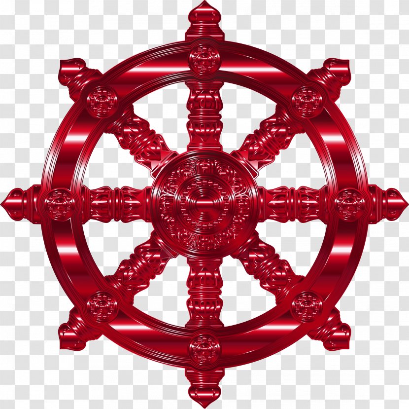 Dharmachakra Buddhist Symbolism Buddhism - Chakra - Wheel Transparent PNG