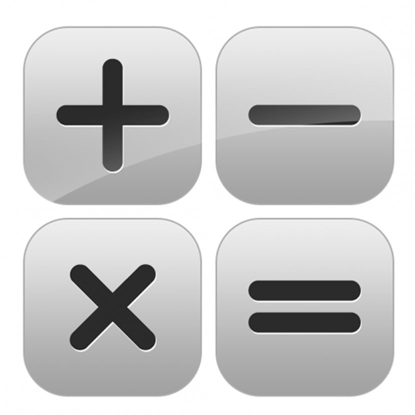 Subtraction Plus And Minus Signs Multiplication Division Mathematics - Sign - Calculator Transparent PNG