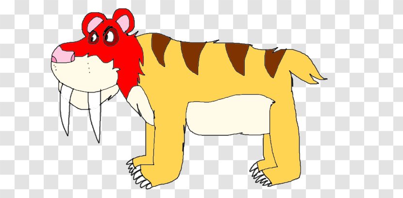 Lion Dog Big Cat Mammal - Yellow - Saber-tooth Transparent PNG