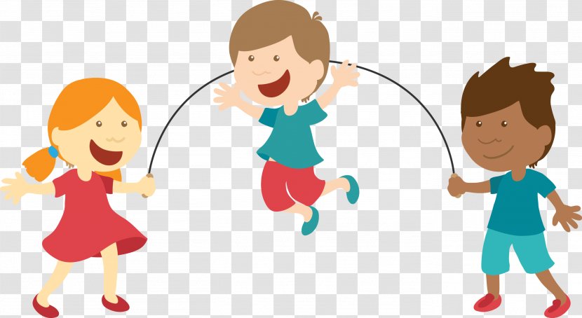 Skipping Rope Cartoon Animation Clip Art - Heart - Vector Hand-painted Child Transparent PNG