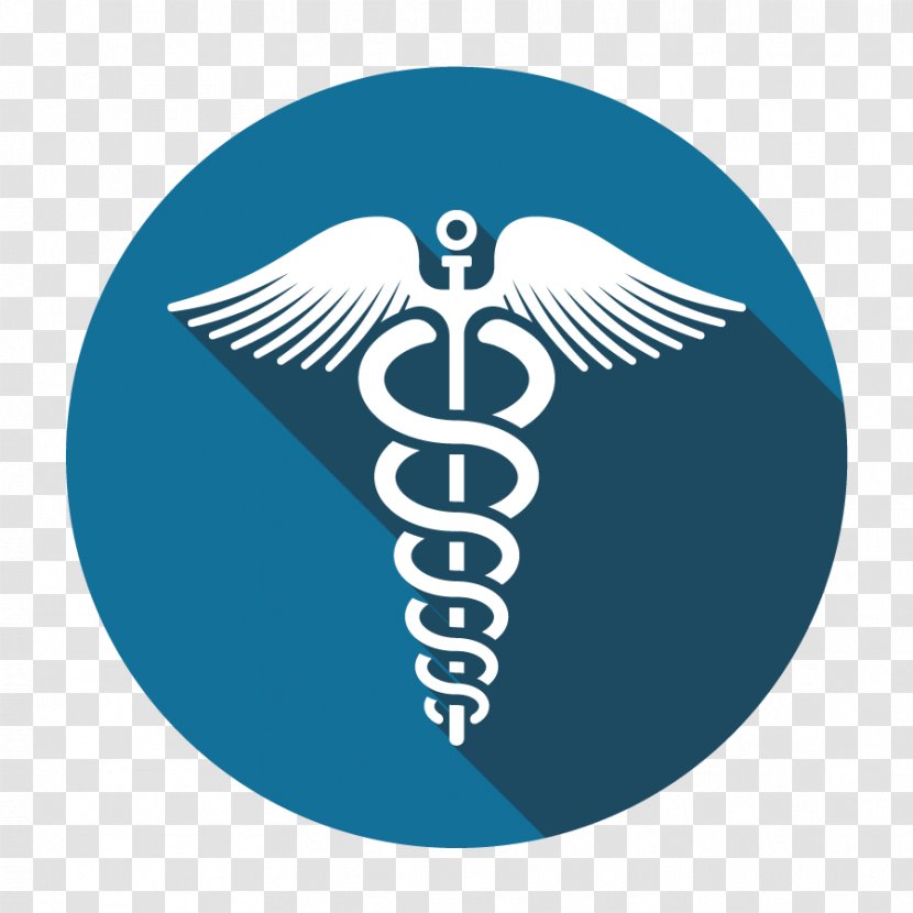 Staff Of Hermes Symbol Rod Asclepius - Blue Transparent PNG