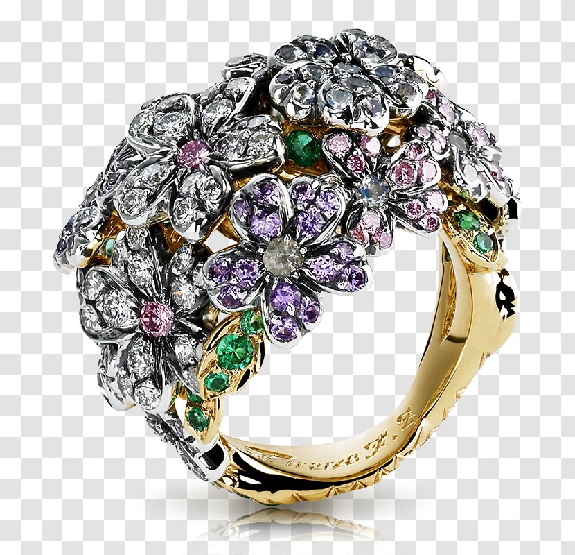 Ring Jewellery Diamond Fabergé Egg Sapphire - Wedding Ceremony Supply Transparent PNG