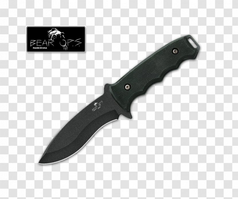 Bowie Knife Hunting & Survival Knives Utility Throwing - Melee Weapon Transparent PNG