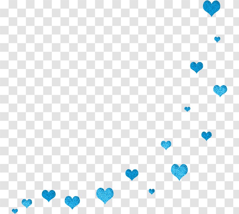 Graphic Heart - Turquoise - Azure Transparent PNG