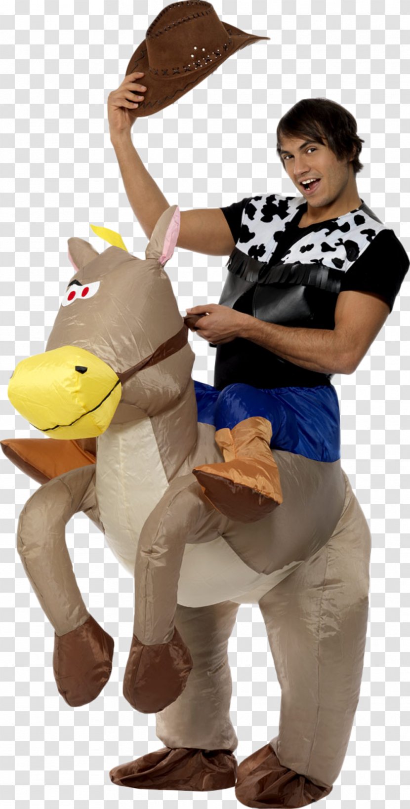 Costume Party Cowboy American Frontier Inflatable - Plush - Horse Transparent PNG
