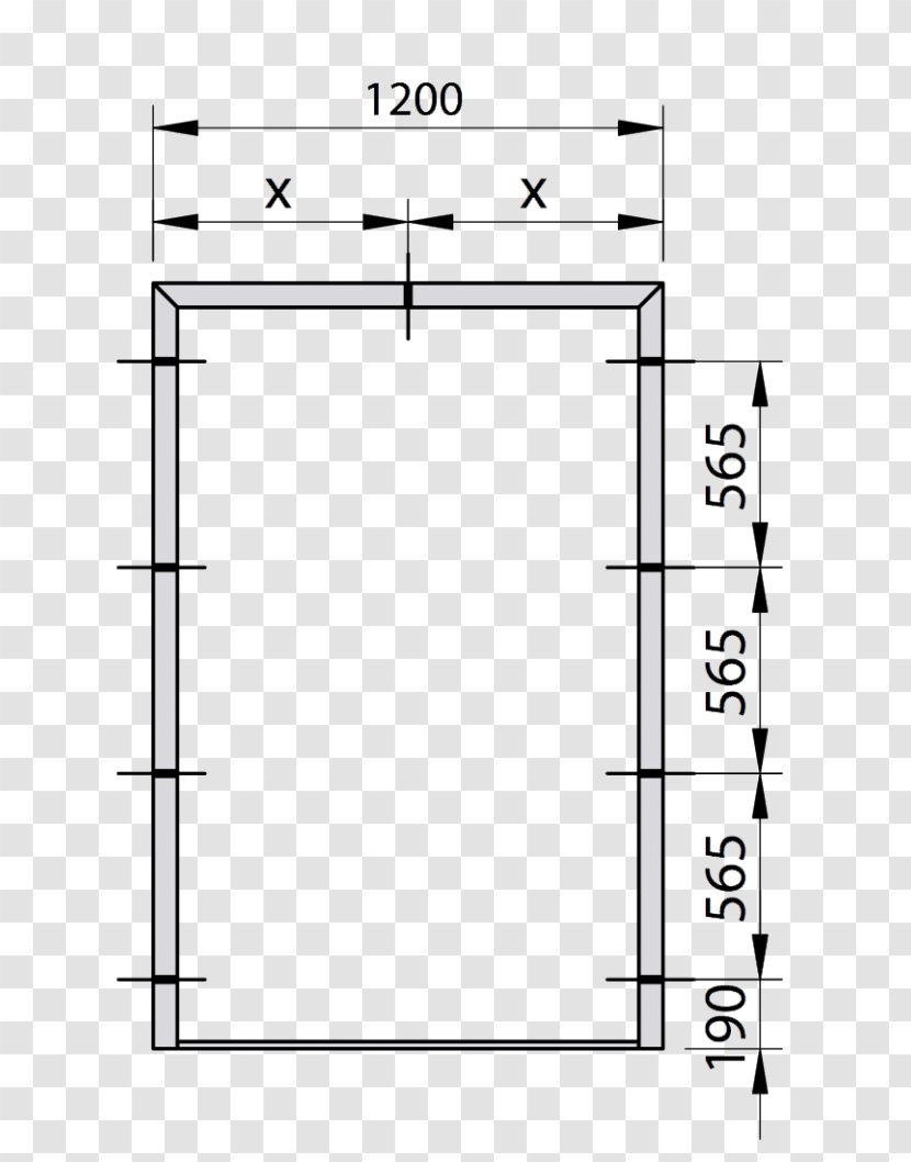 Line Angle Furniture - Rectangle Transparent PNG