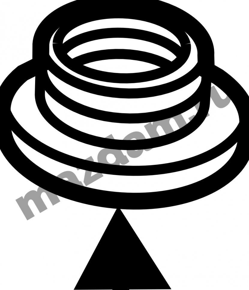 White Clip Art - Spiral - Black And Transparent PNG