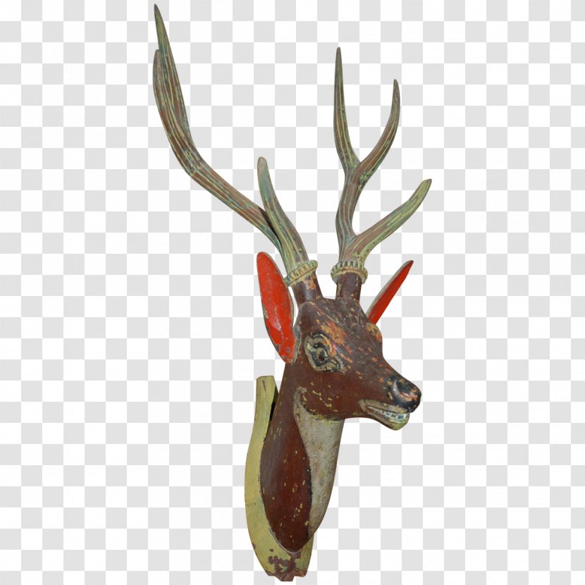 Reindeer Elk Trophy Hunting Antler - Deer Head Transparent PNG