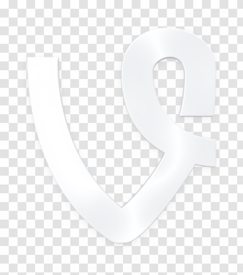 Media Icon Online Social - Blackandwhite - Number Crescent Transparent PNG